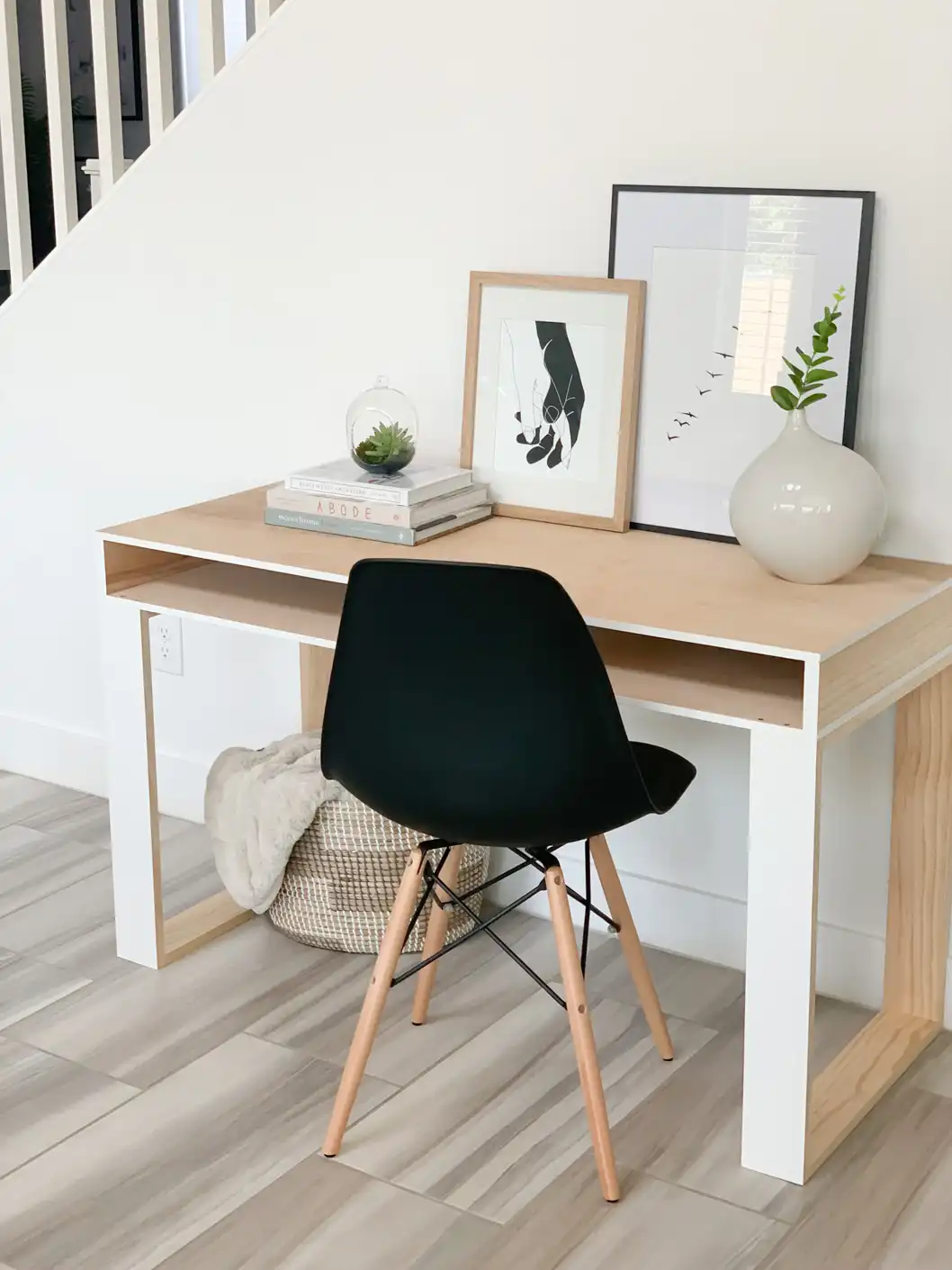 Plywood Desk Blueprint