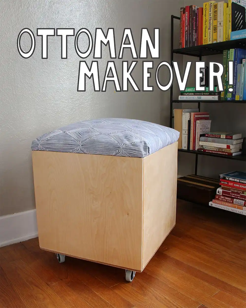 Plywood ottoman DIY