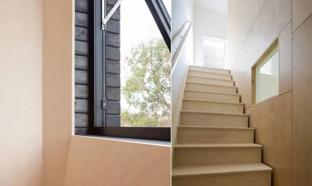 Plywood wall