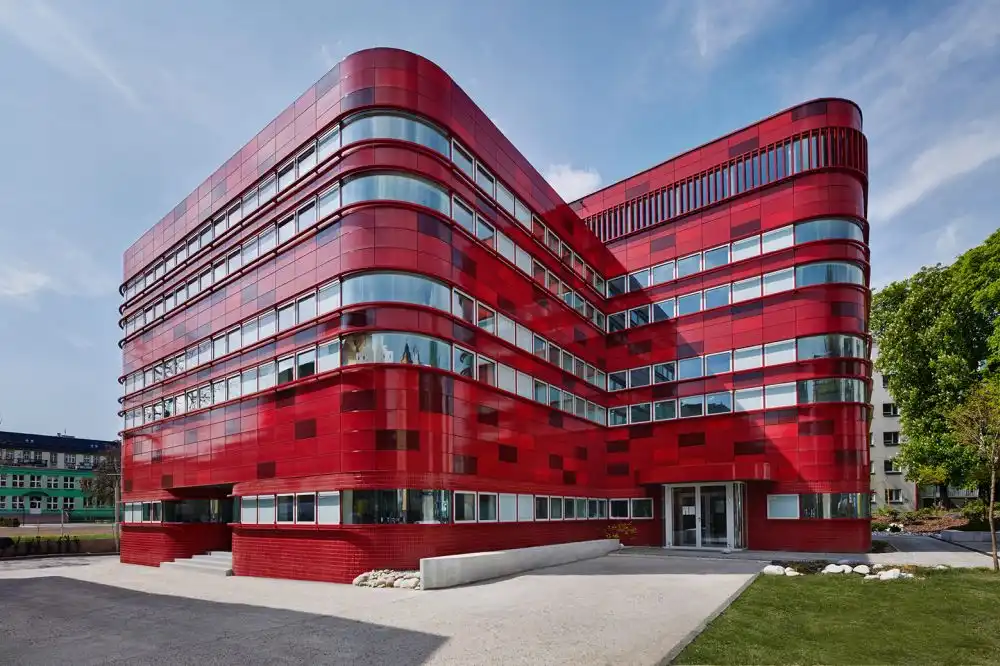 Poland Blood Center Building in Red color