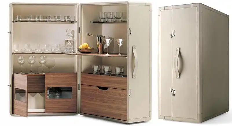 Poltrona Frau Bar Cabinet Suitcase