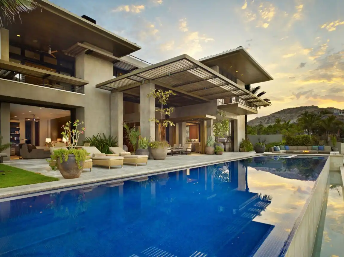 Pool Pergola Mexico Residence by Olson Kundig Architects