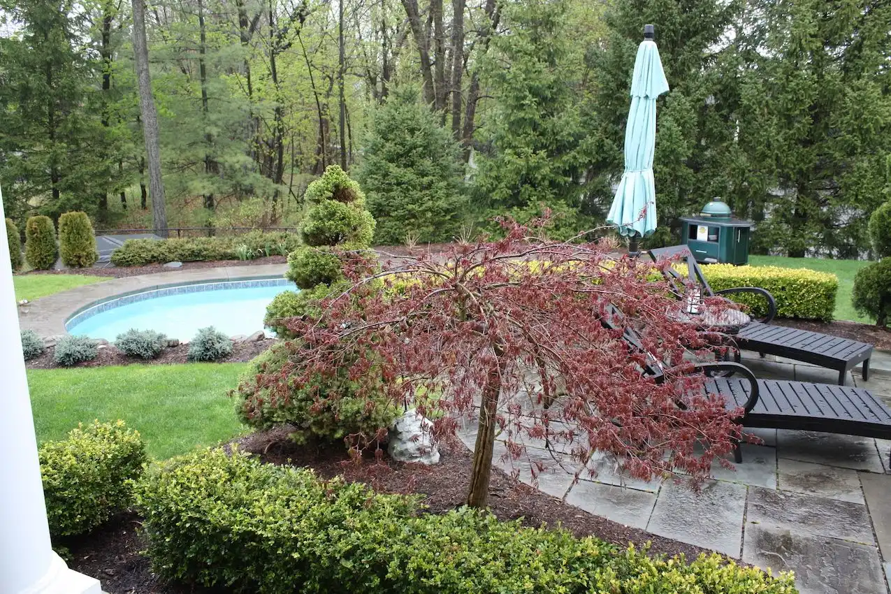 Pool area curb appeal design