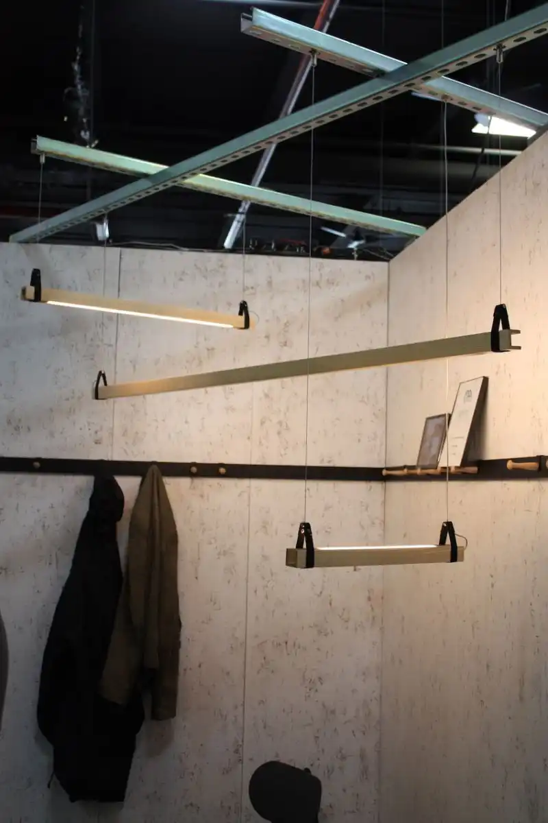 At first look, we thought these were just your usual stick lights, but were we ever wrong! Pop A created these DSU (Down Side Up) suspension lights that rotate. They are versatile because you can change the mood of a space by turn the lights to face up, down or sideways. Your kitchen table space can go from downward task lighting to a softer upward mood lighting with the twist of your wrist.
