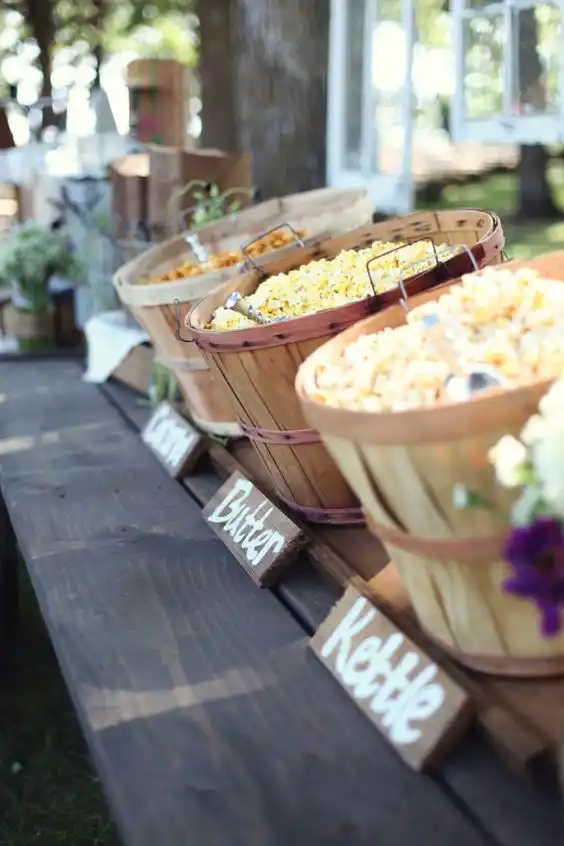 Popcorn bar design