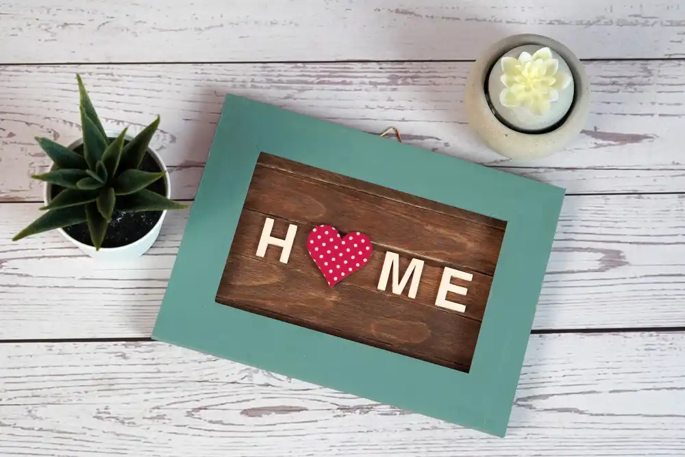 Popsicle stick craft wall art project