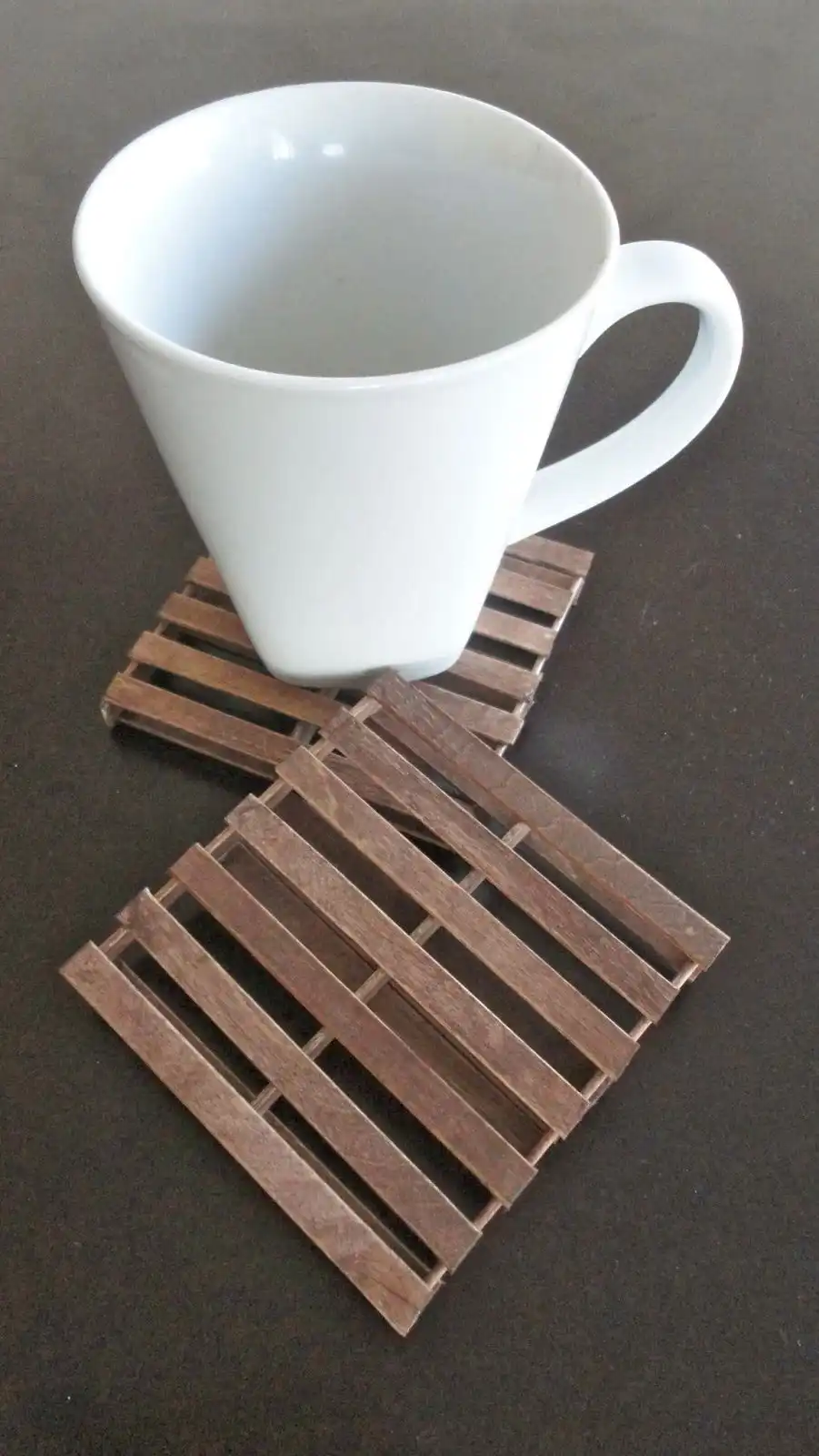 Popsicle sticks is a coaster