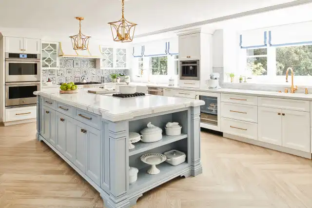 Porcelain Tile Kitchen Island