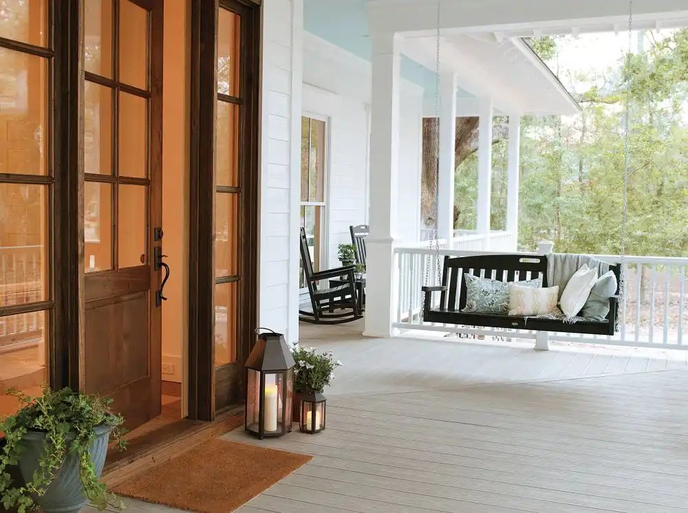 Porch seating areas