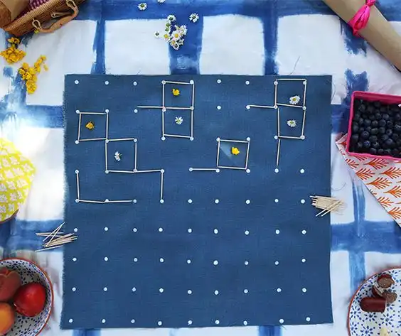 Portable squares game