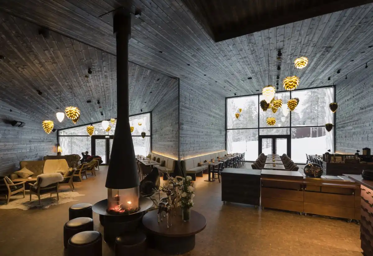 Prefab - Arctic TreeHouse Hotel - Studio Puisto - restaurant
