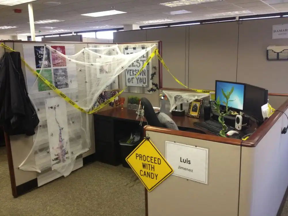 Proceed with candy - cubicle decor