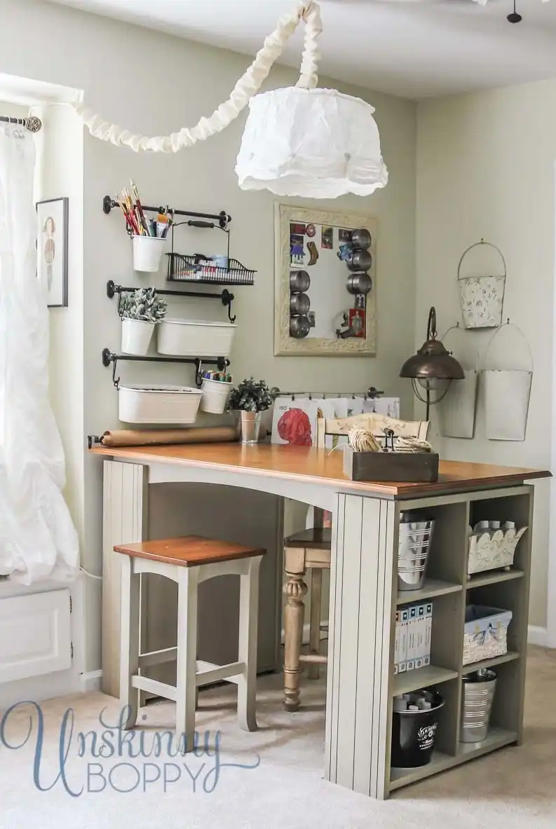Project Desk in Craft Room
