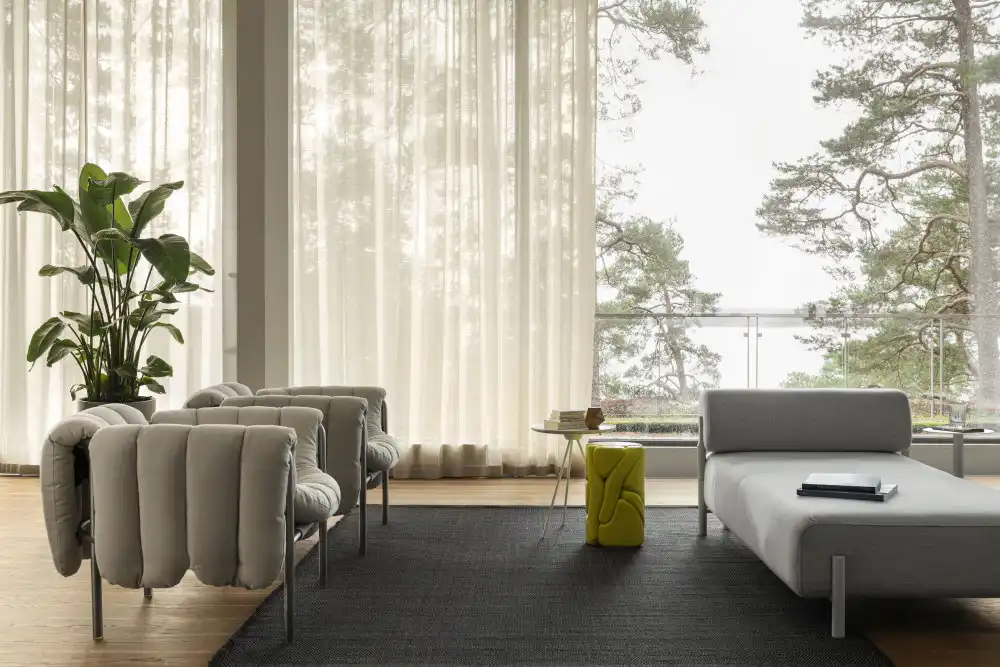 Puffy chair living room seating