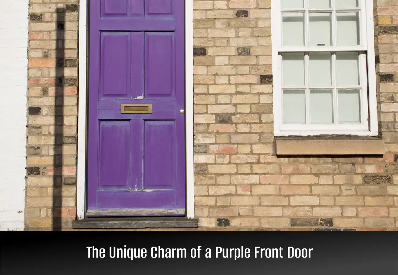 The Unique Charm of a Purple Front Door