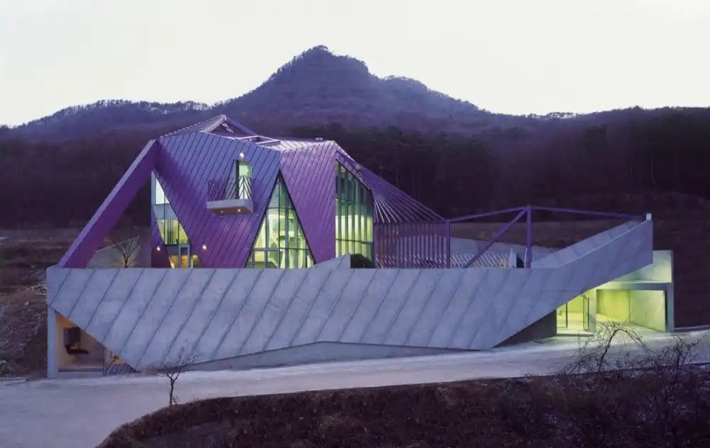 Purple hill house architecture