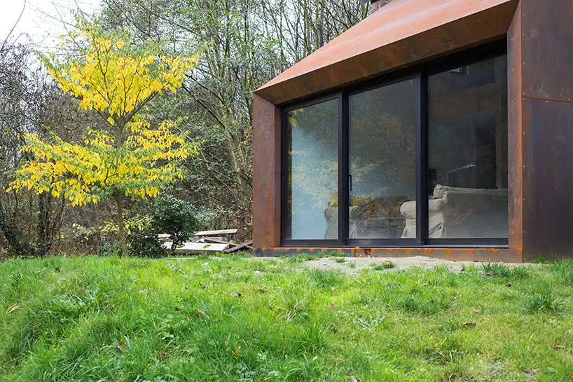 Puzzles Architecture Corten Steel Extension Design