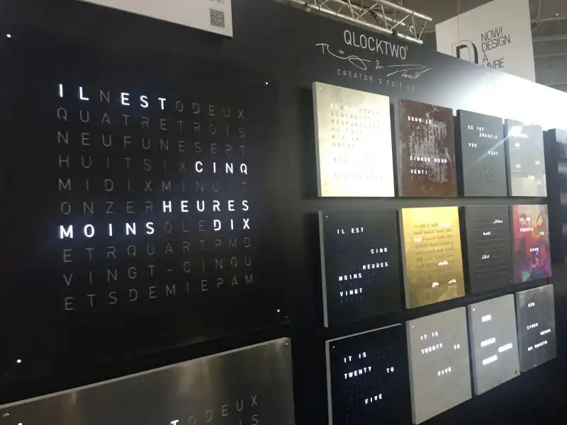 Qlocktwo digital wall clock