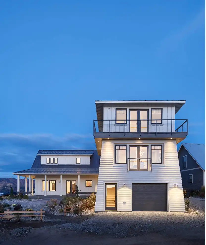 Radiating beach vibes with black trim