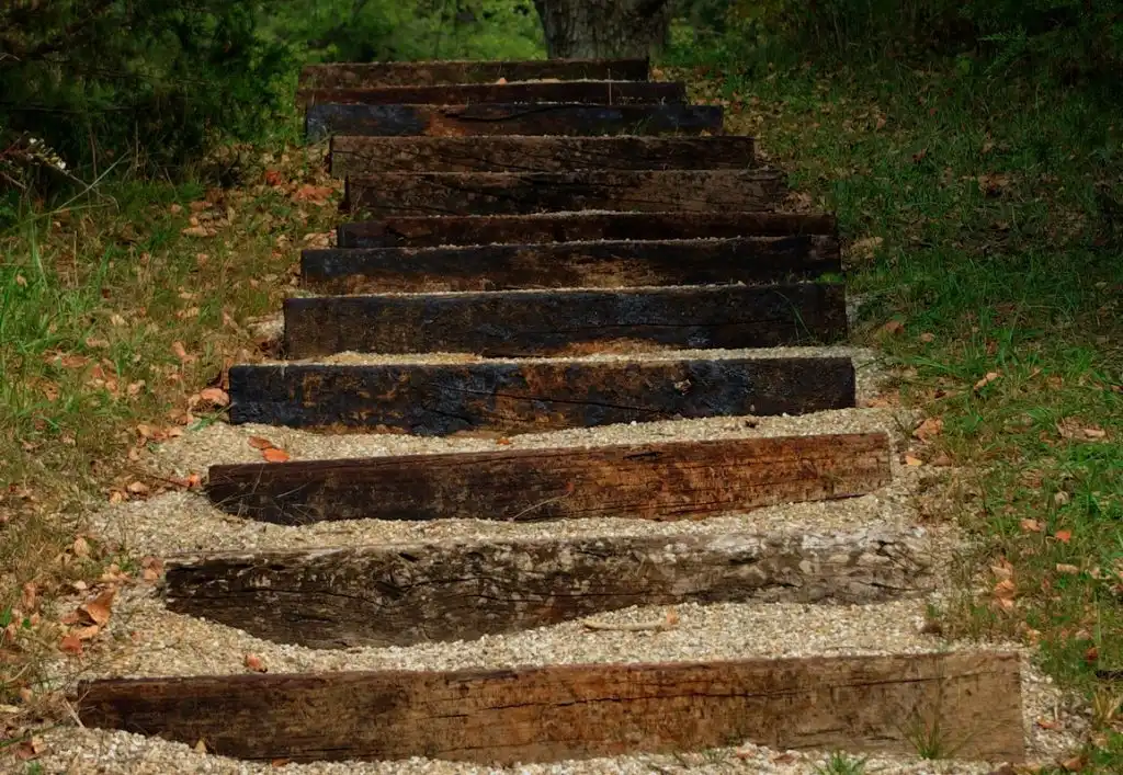 Railroad Tie Steps