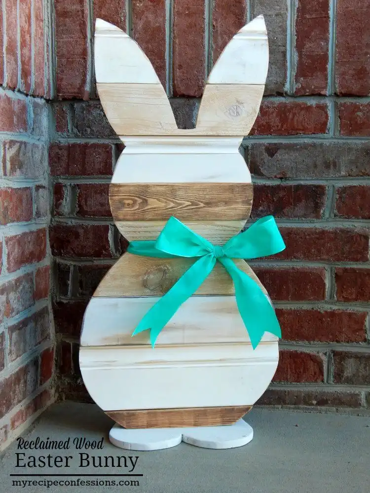 Reclaimed wood outdoor bunny