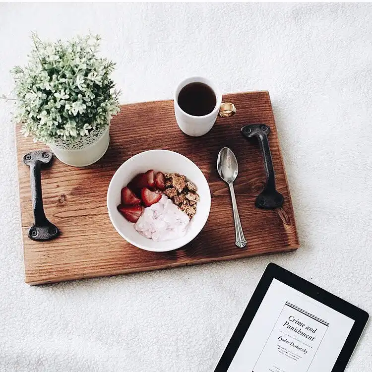 Reclaimed wood tray