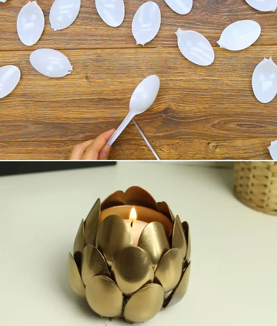 Recycling old plastic spoons