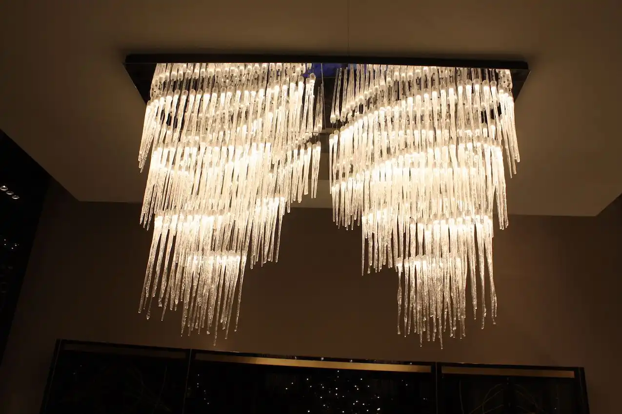 chandeliers large and small are a good entryway choice.