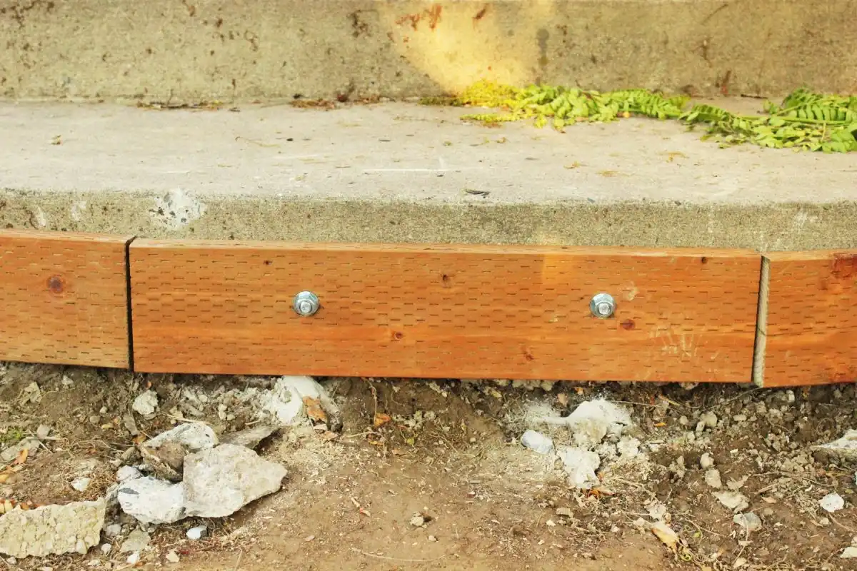 How to Mount a Deck Frame to Concrete Foundation 22