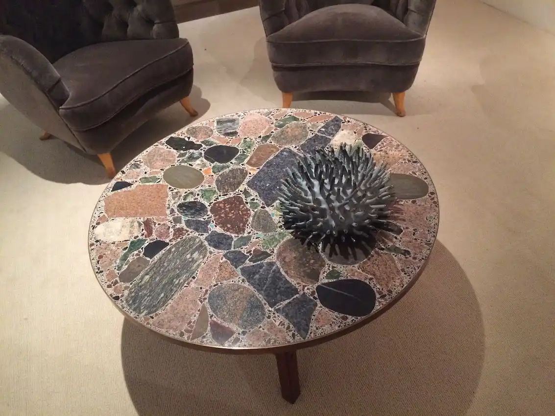 A remarkable stone table is right for any living space.