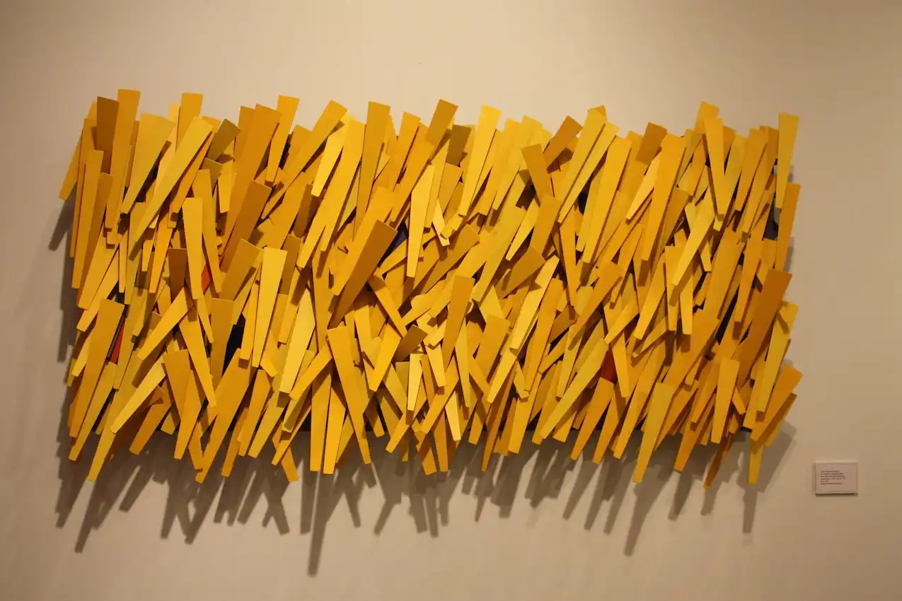 Cardenas creates wall sculptures as well as free standing pieces and installations.