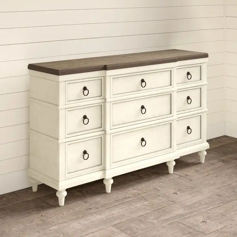 Ridgecrest 9 Drawer Double Dresser