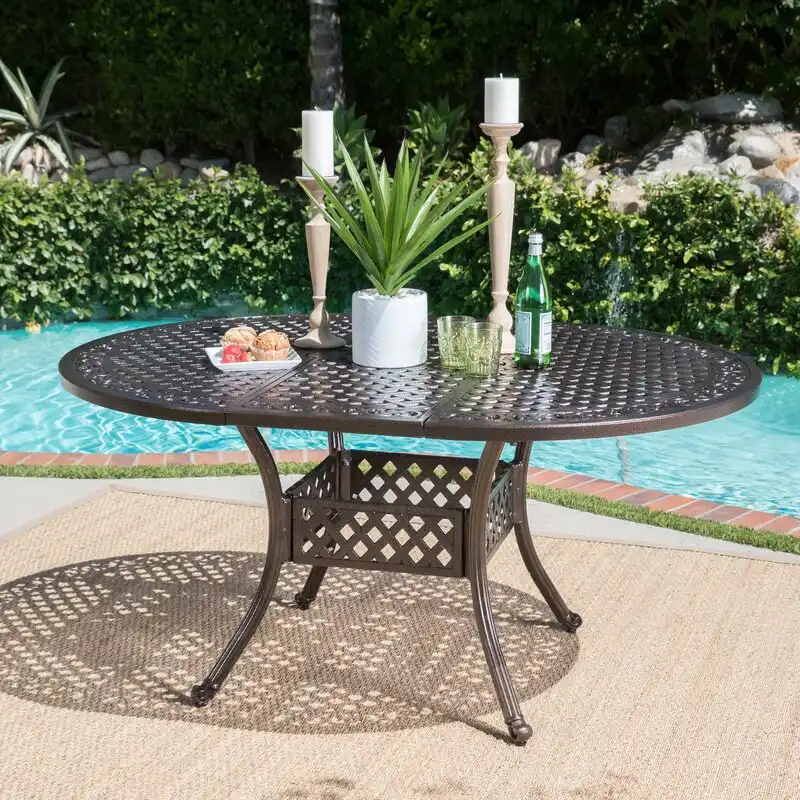 Rosemont Extendable Metal Dining TableRosemont Extendable Metal Dining Table