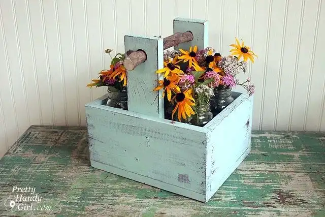 Rustic Wooden Caddy