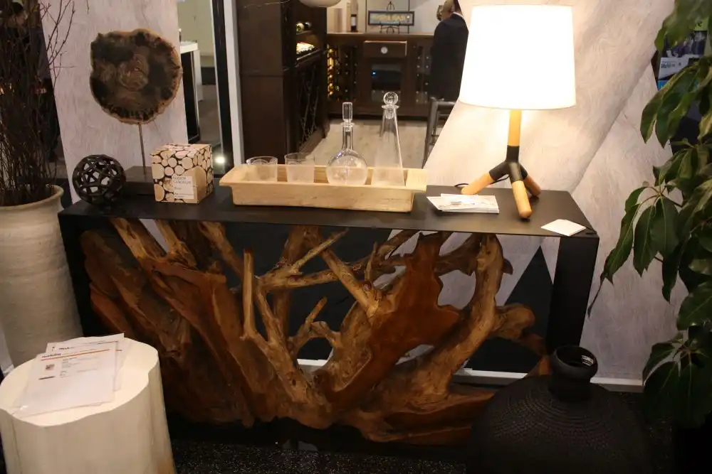 Rustic driftwood console