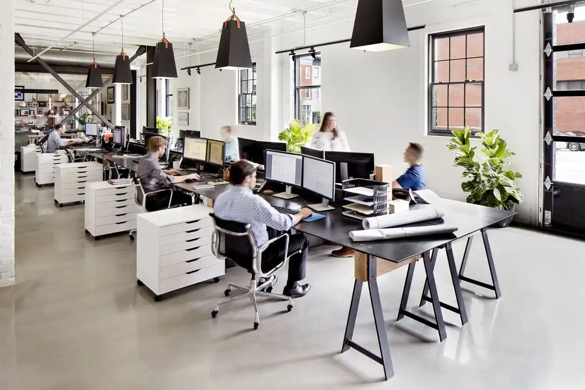 SM+P Architects Baltimore Office Working Area