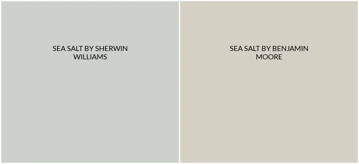 SW Sea Salt vs BM Sea Salt Paint