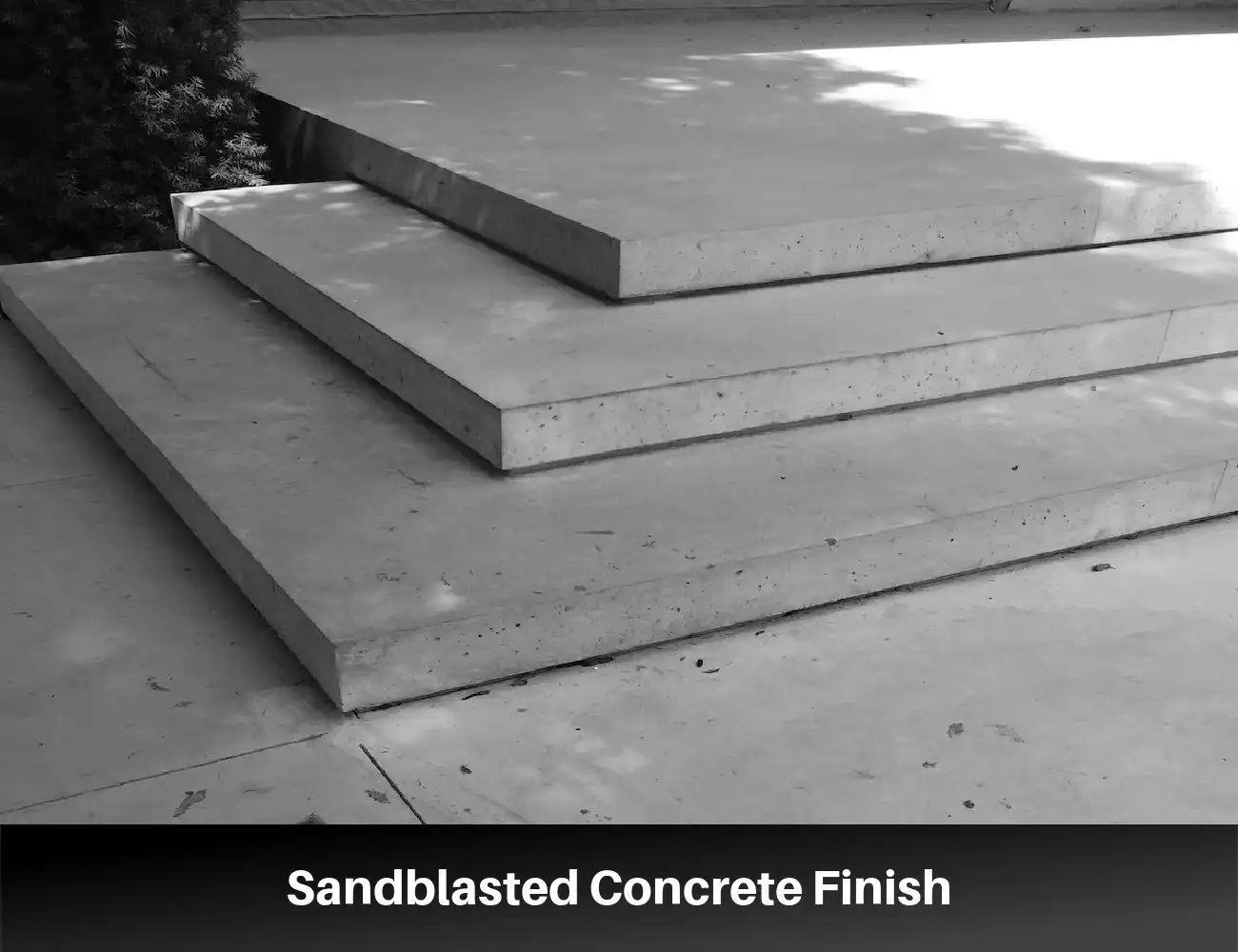 Sandblasted Concrete Finish