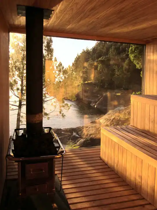 Sauna in Ranco by Panorama Arquitectos Design