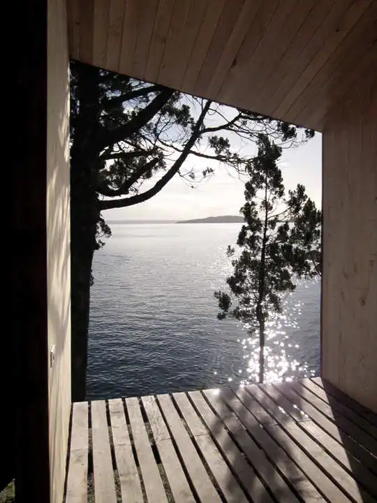 Sauna in Ranco by Panorama Arquitectos Interior