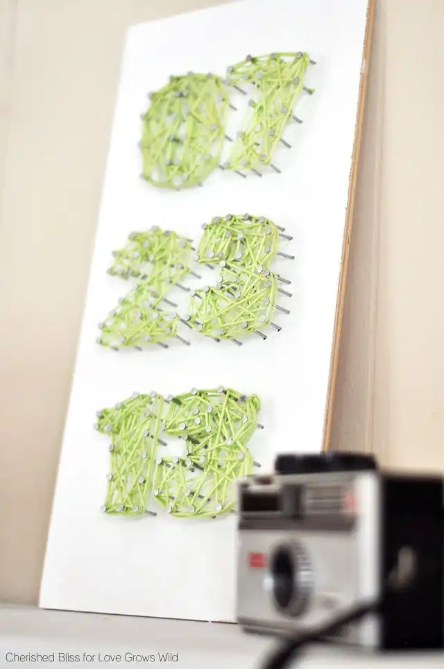 Save date string art
