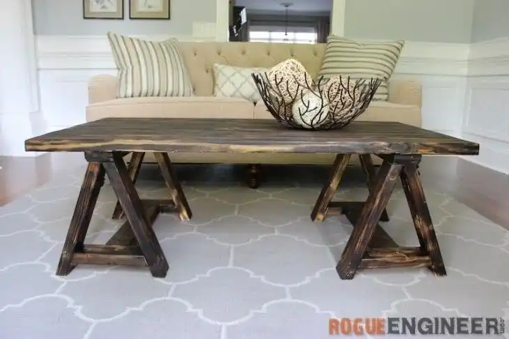 Sawhorse Coffee Table
