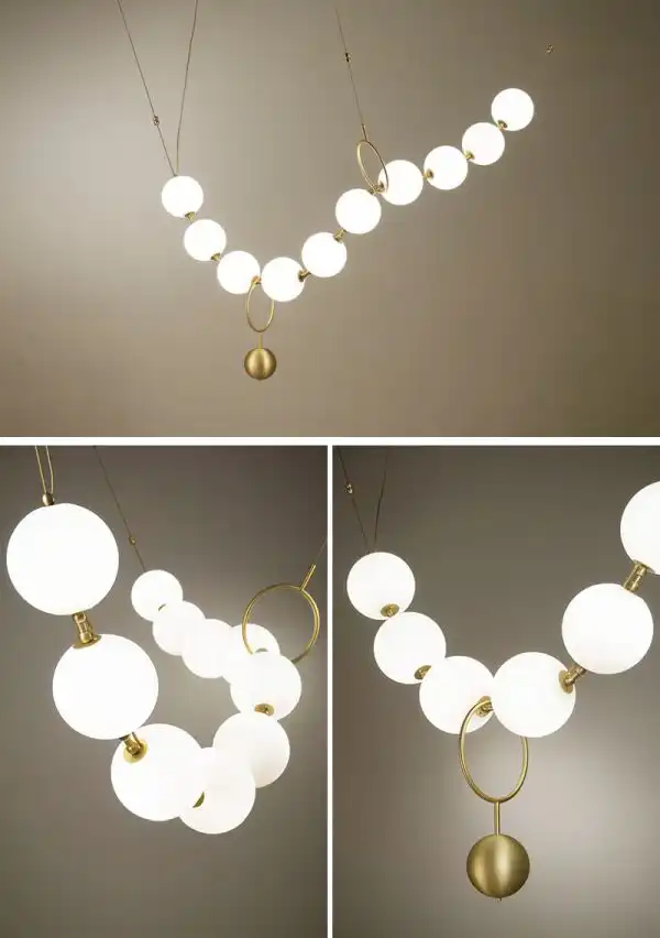 Sculptural lighting that looks like jewelry