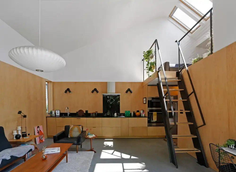 Seattle architecture firm SHED Garage stairs