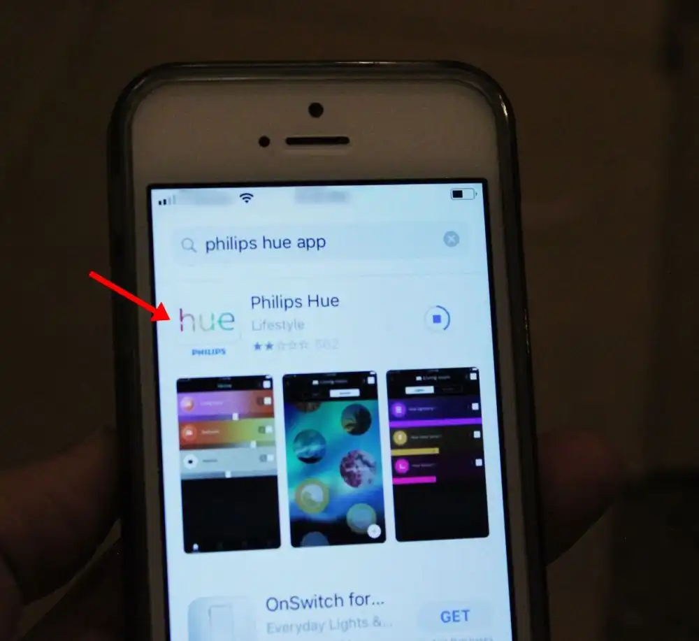 Set Up Philips Hue Bridge Lights- download the Philips Hue app