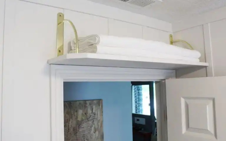 Shelf above door - more space storage