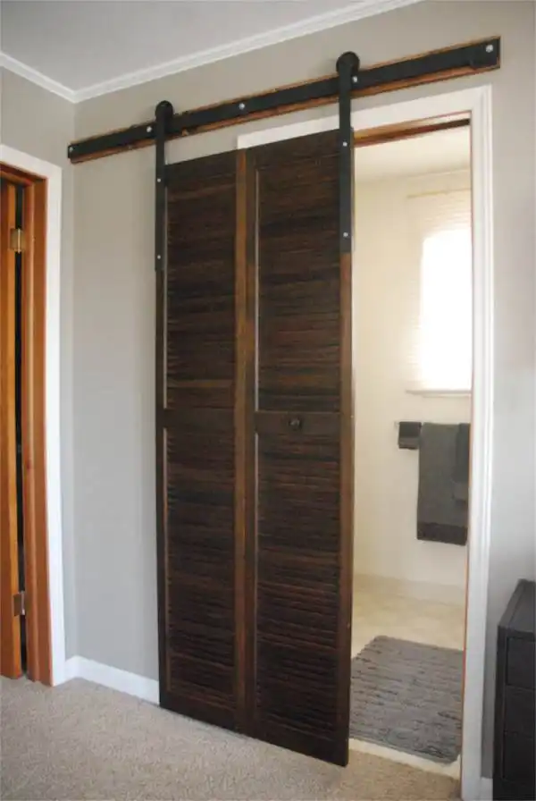 Shutter Windows into Barn Door