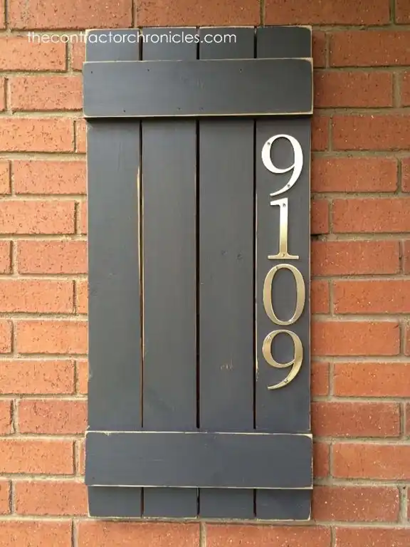 Shutter house number
