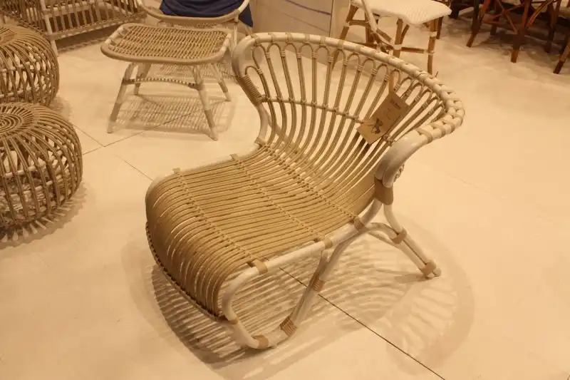 Viggo Boesen's 1936 design for the Fox Chair, from Sika Design, is just as desirable today as when it was created. Cushions are available for the chair, which is made from Alu-Rattan -- a strong aluminum frame woven with Artfibre. The materials are suitable for all weather usage. .