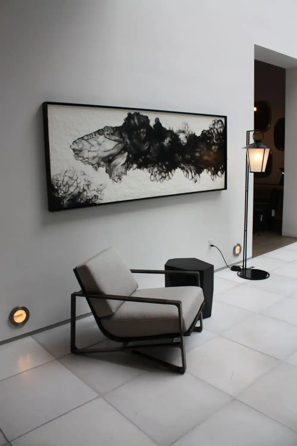 Simple Clean Lines furniture and abstract wall art